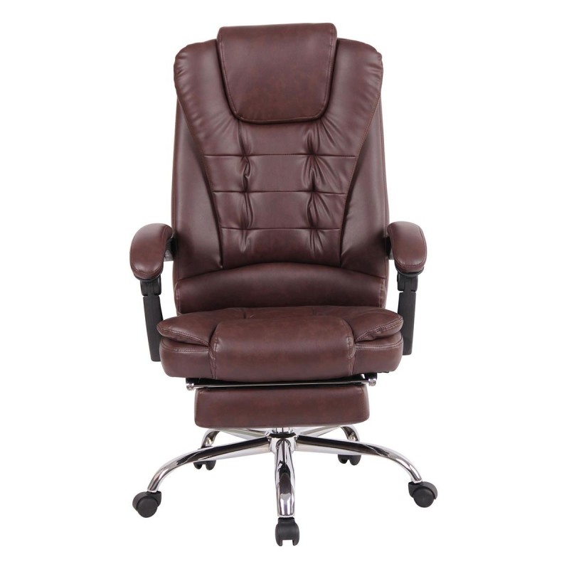 Sillón de Oficina JAMES en Piel Negra