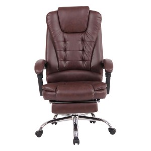 Sillón de Oficina JAMES en Piel Negra