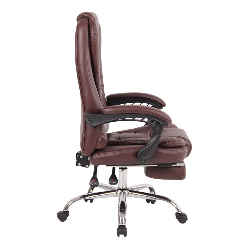 Sillón de Oficina JAMES en Piel Negra