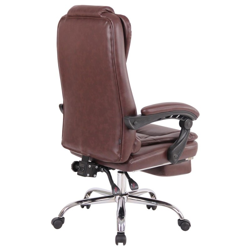 Sillón de Oficina JAMES en Piel Negra
