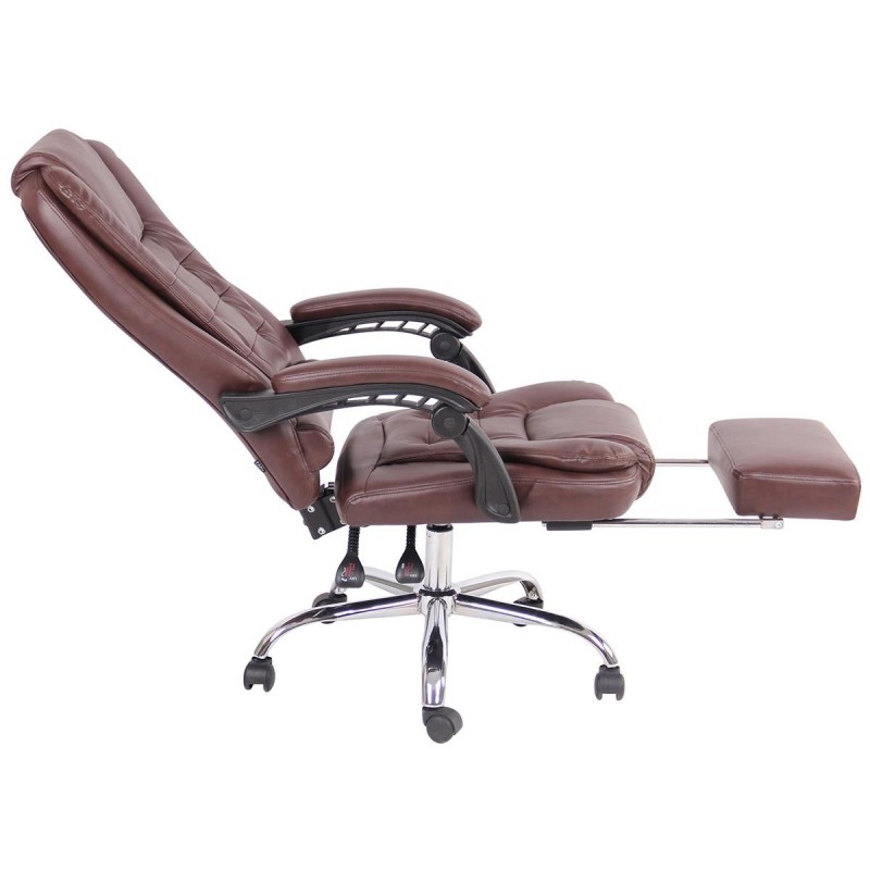 Sillón de Oficina JAMES en Piel Negra