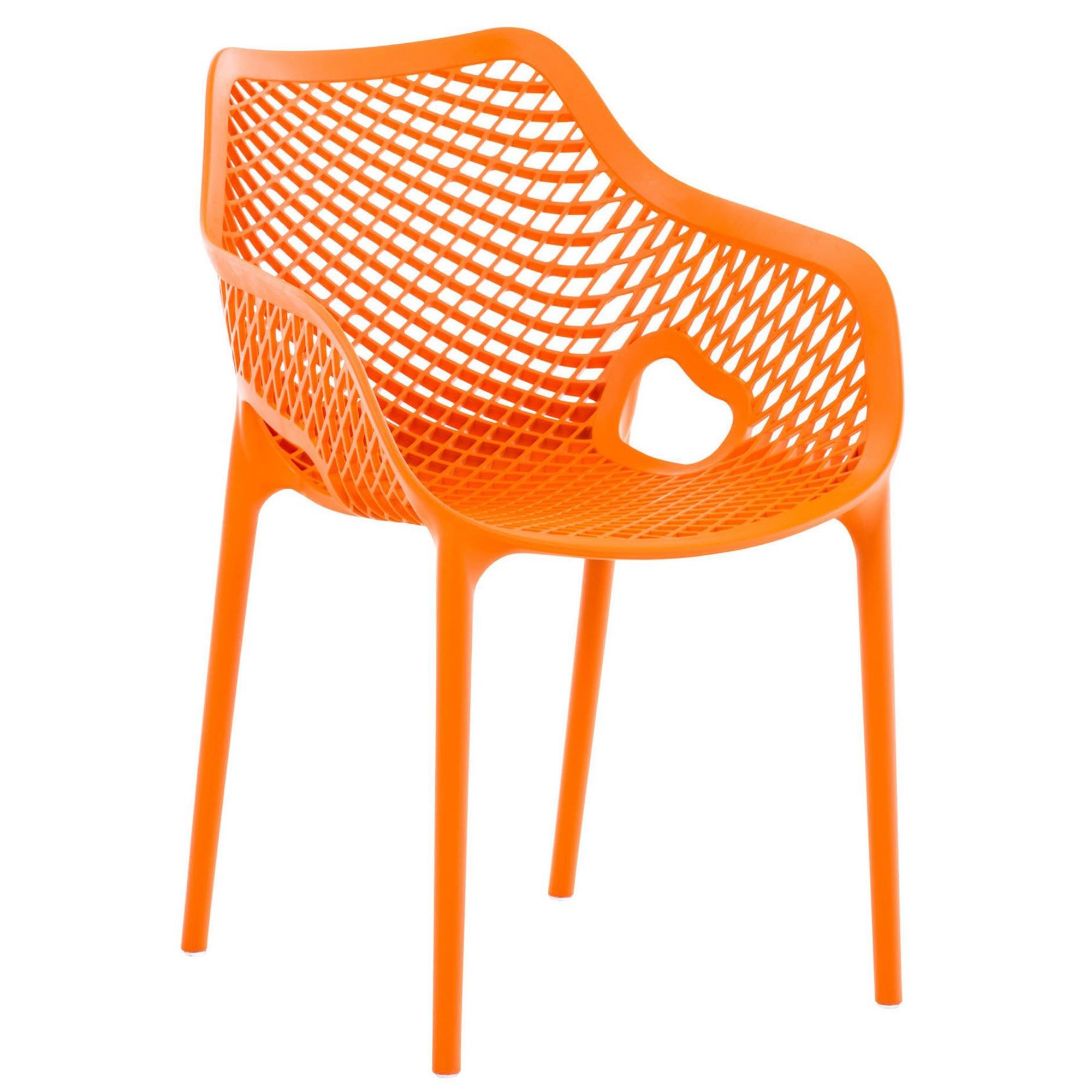 Silla de Confidente NORIA, Apilable, Reposabrazos Integrados, color Negro