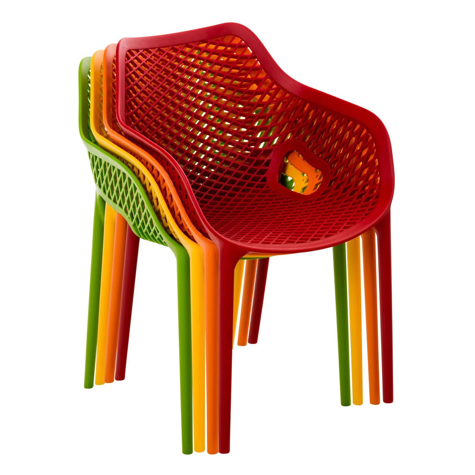 Silla de Confidente NORIA, Apilable, Reposabrazos Integrados, color Negro