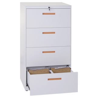 Archivador DEVIS, 4 cajones, color Blanco 2