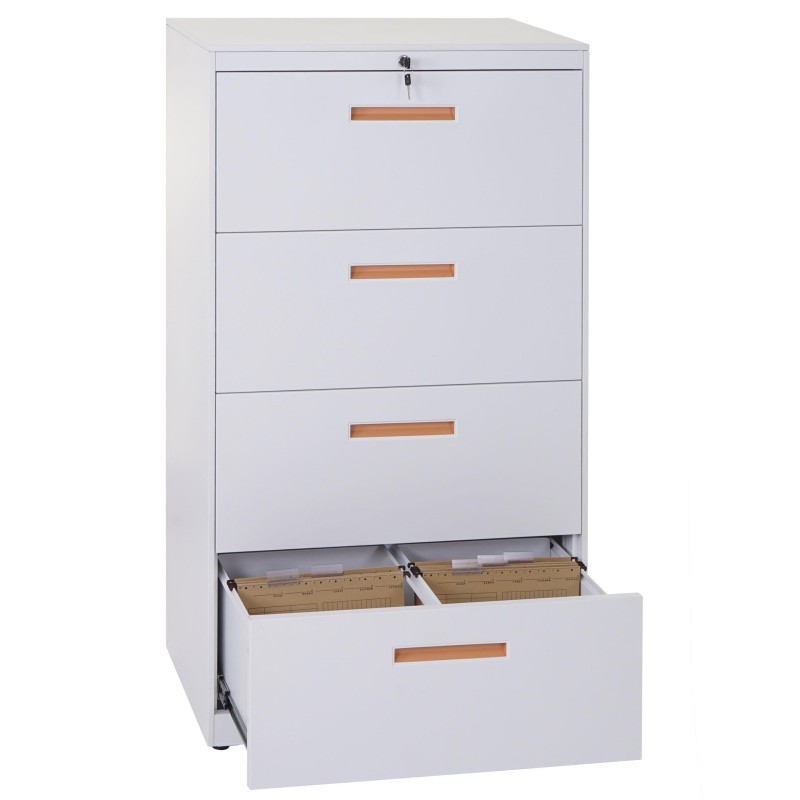 Archivador DEVIS, 4 cajones, color Blanco