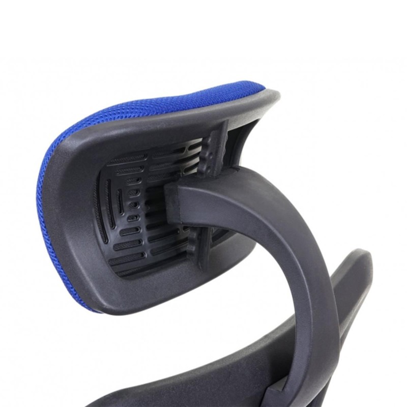 Silla Ergonómica LUCIA, Tela y Malla Transpirable, Color Negro