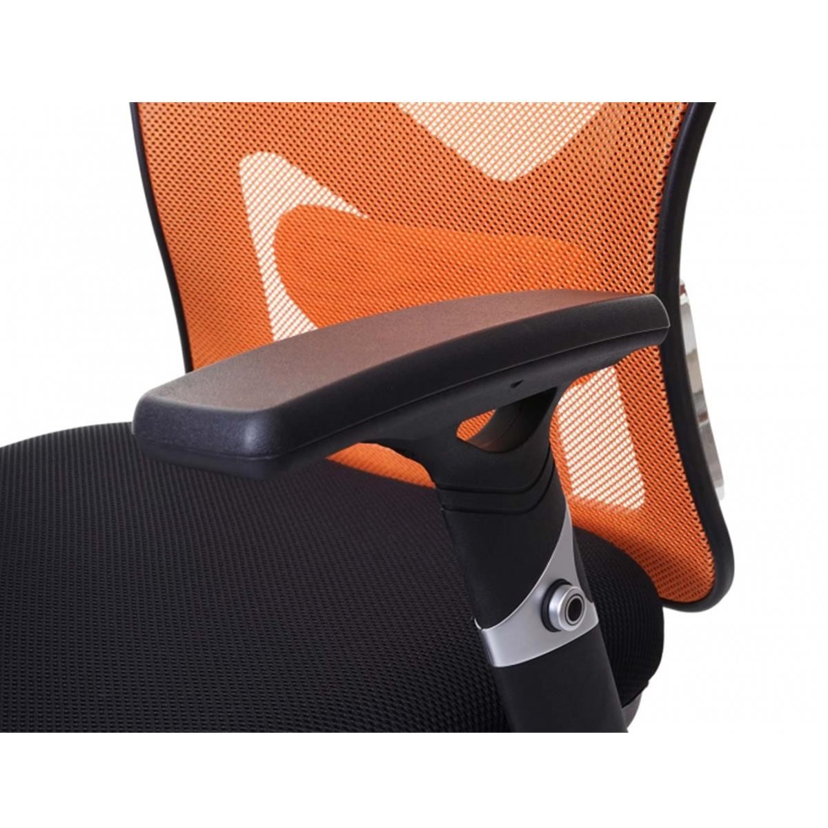 Silla Ergonómica LUCIA, Uso 8 Horas, Soporte Lumbar Acolchado, Estructura Metálica, Color Negro