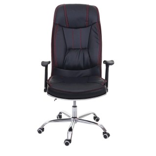 Silla de Oficina DENIA en Piel color Negro 2