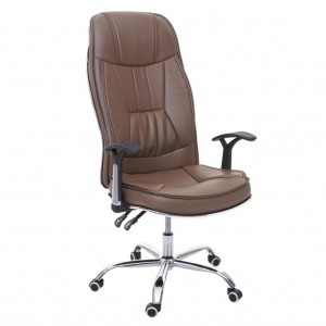 Silla de Oficina DENIA en Piel color Negro