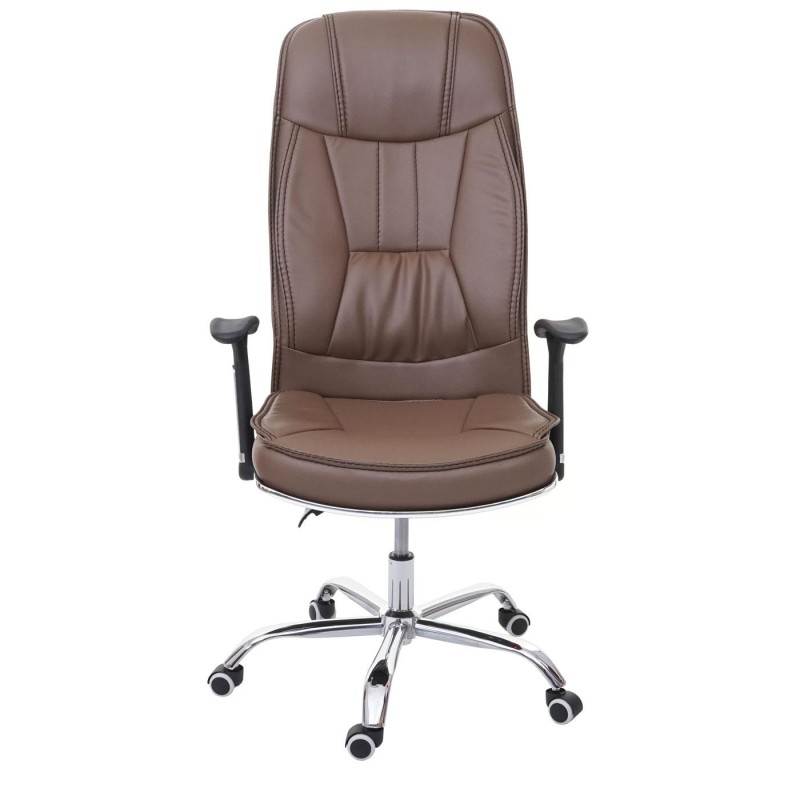Silla de Oficina DENIA en Piel color Negro