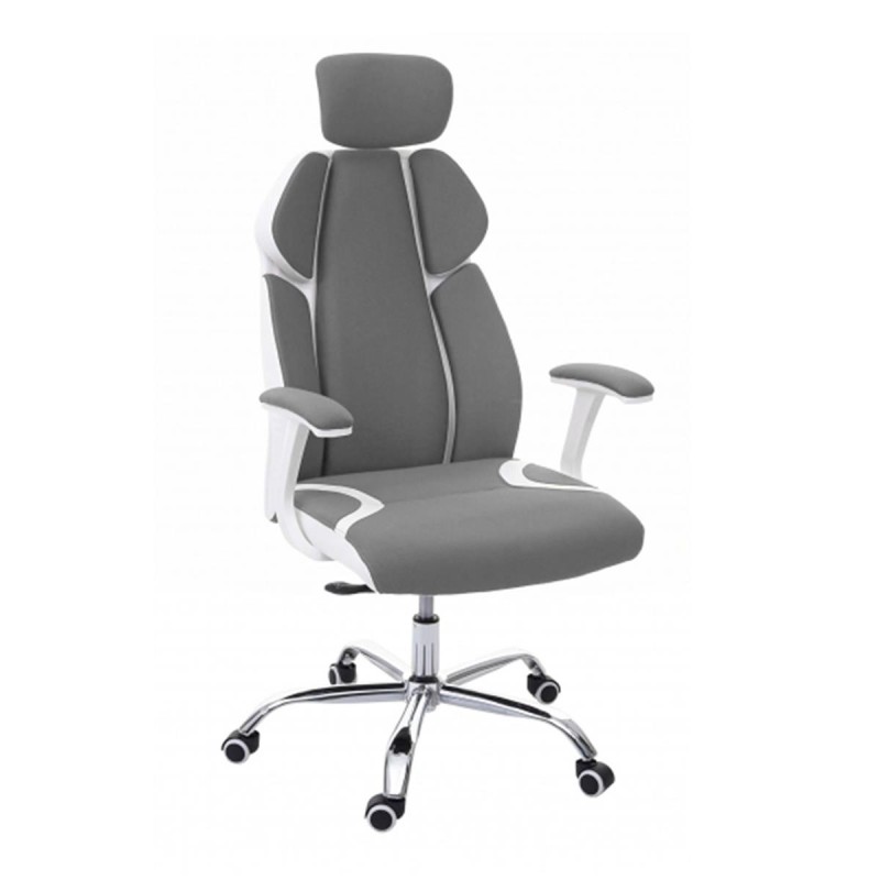 Silla Ergonómica TUXON WHITE, En Tela, Color Negro