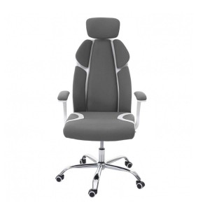 Silla Ergonómica TUXON WHITE, En Tela, Color Negro