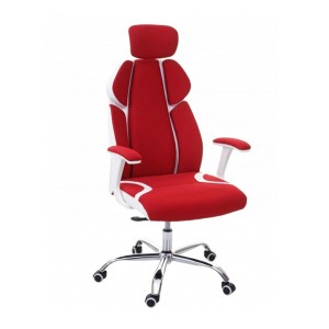 Silla Ergonómica TUXON WHITE, En Tela, Color Negro