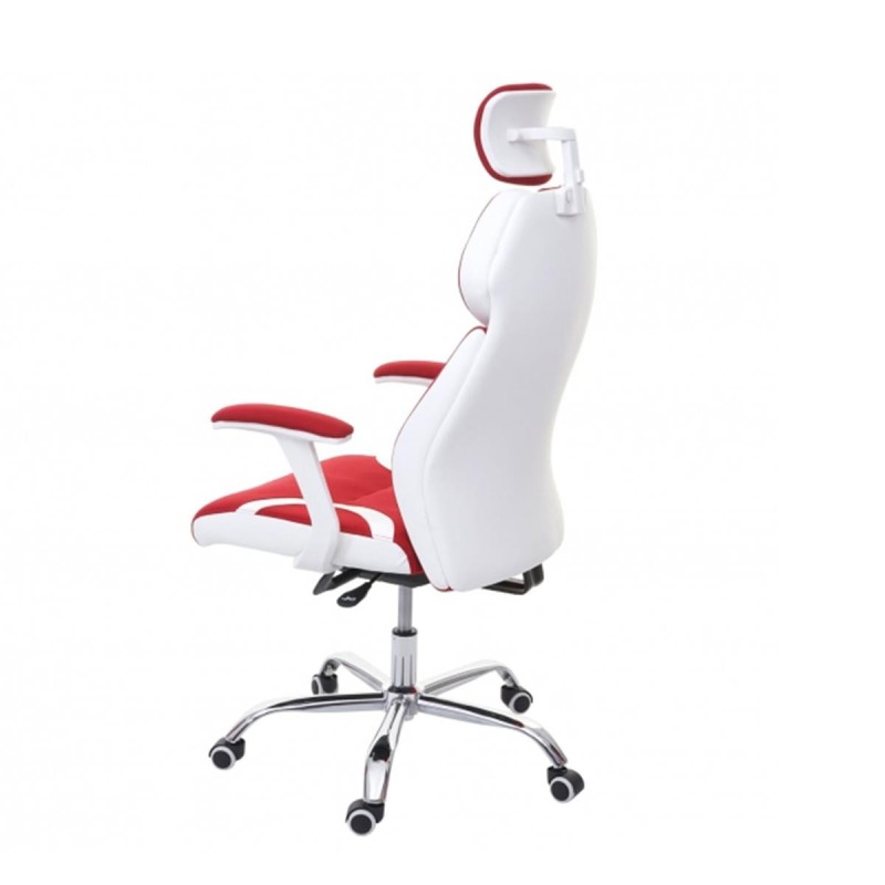 Silla Ergonómica TUXON WHITE, En Tela, Color Negro