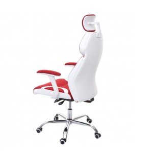 Silla Ergonómica TUXON WHITE, En Tela, Color Negro