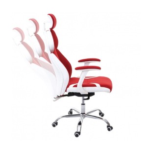 Silla Ergonómica TUXON WHITE, En Tela, Color Negro