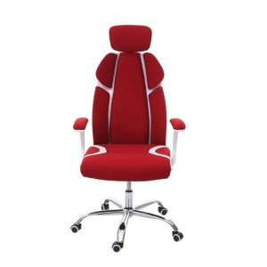Silla Ergonómica TUXON WHITE, En Tela, Color Negro