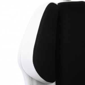 Silla Ergonómica TUXON WHITE, En Tela, Color Negro