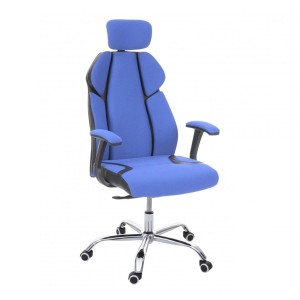 Silla Ergonómica TUXON, En Tela, Color Gris