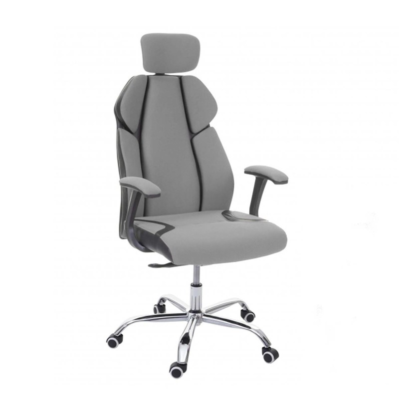 Silla Ergonómica TUXON, En Tela, Color Gris