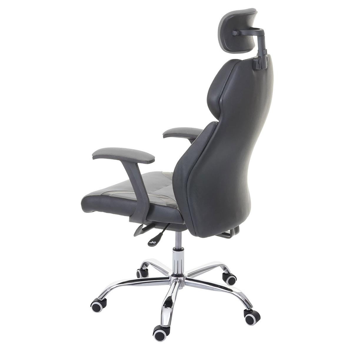 Silla de Oficina TUXON, Diseño Exclusivo y Ergonómico, En Tela, Color Gris