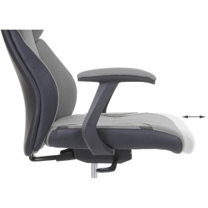 Silla Ergonómica TUXON, En Tela, Color Gris