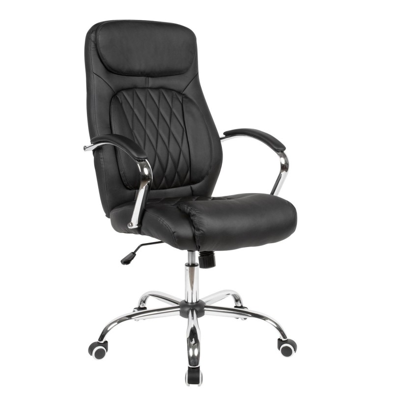 Sillón de Oficina CONTY en Piel Negra