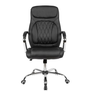 Sillón de Oficina CONTY en Piel Negra 2