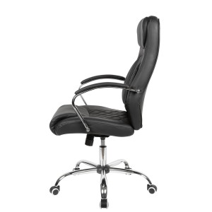 Sillón de Oficina CONTY en Piel Negra