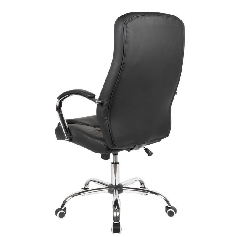 Sillón de Oficina CONTY en Piel Negra