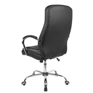 Sillón de Oficina CONTY en Piel Negra
