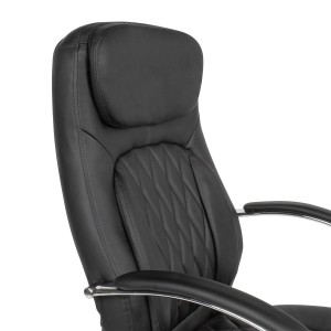 Sillón de Oficina CONTY en Piel Negra
