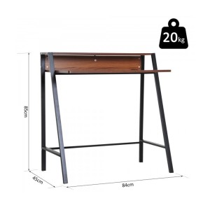 Mesa para ordenador portátil NELY color Nogal