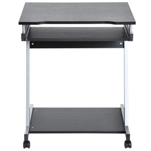 Mesa para Ordenador con Ruedas ZAFRA en Madera color Negro