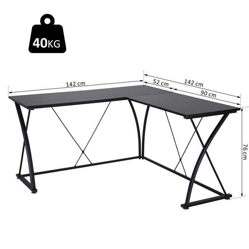 Mesa de Oficina MANILA color Negro