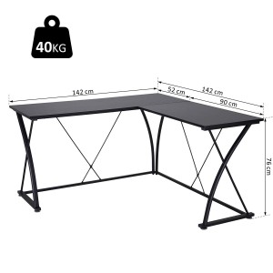 Mesa de Oficina MANILA color Negro