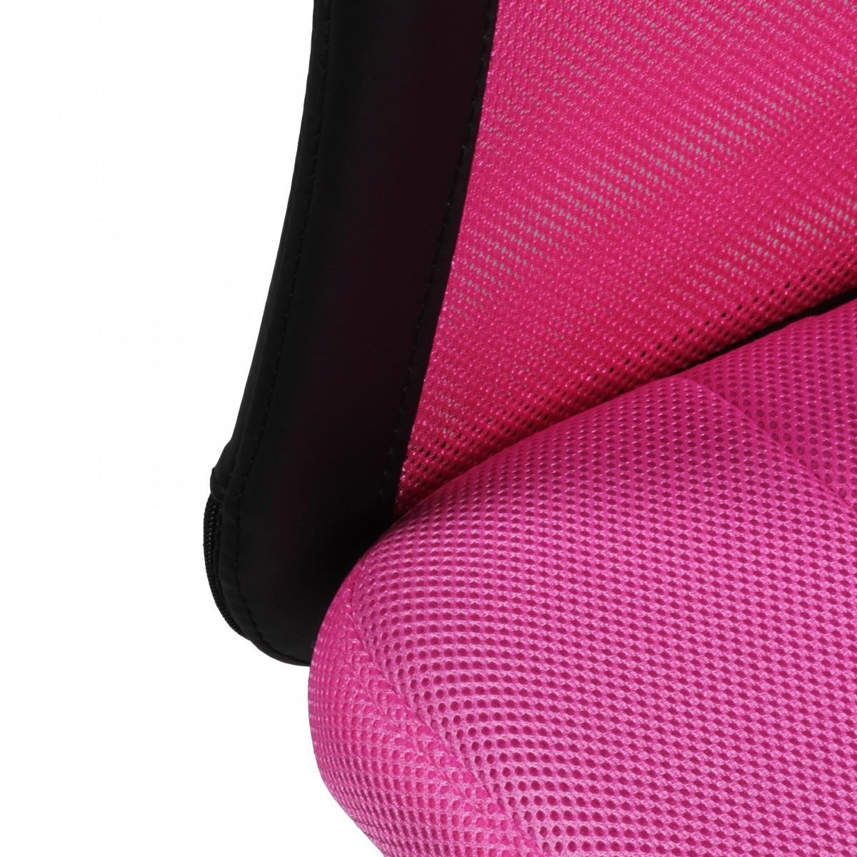 Silla de Escritorio SARA, Apta de 6 a 15 Años, En Malla Transpirable, Color Negro