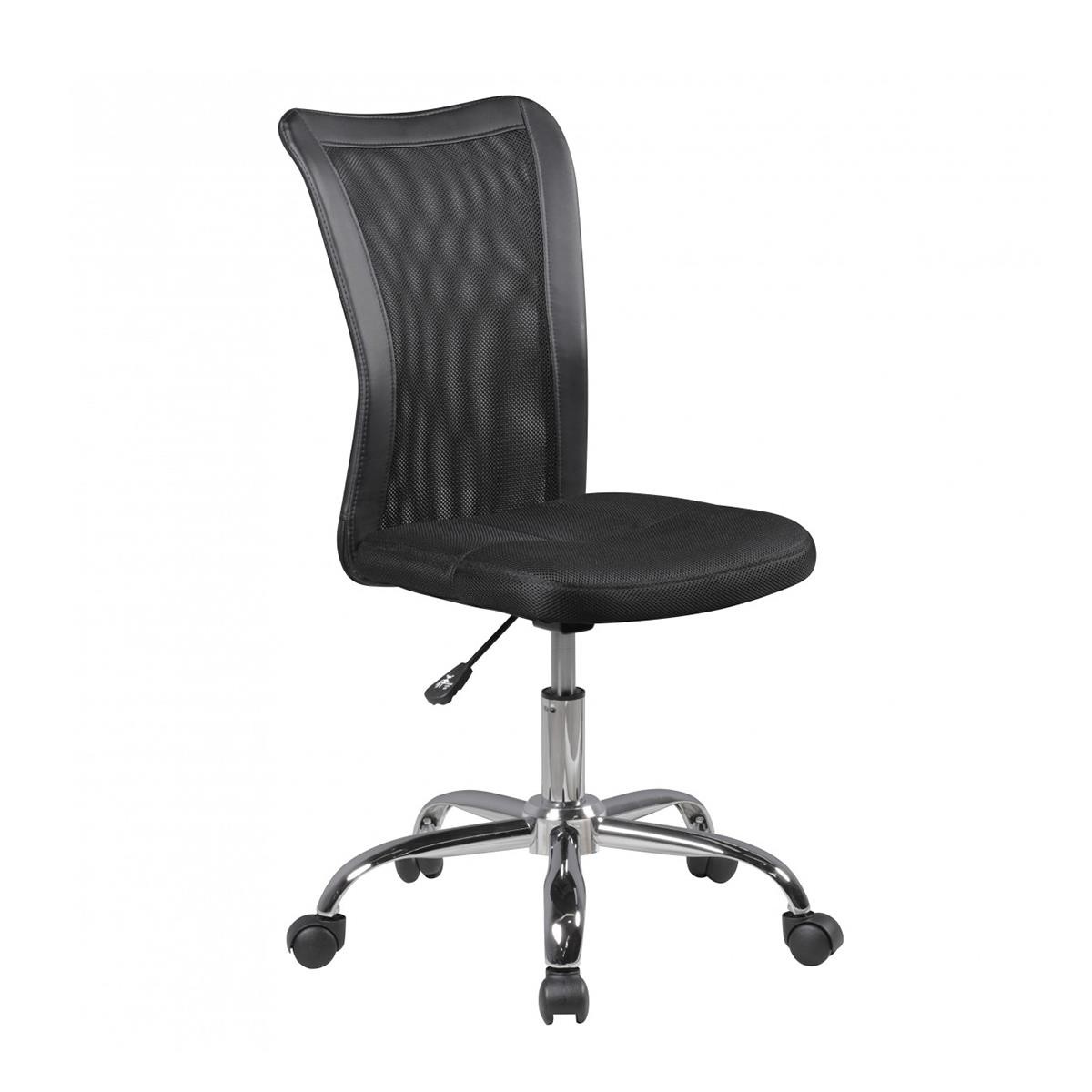 Silla de Escritorio SARA, Apta de 6 a 15 Años, En Malla Transpirable, Color Negro
