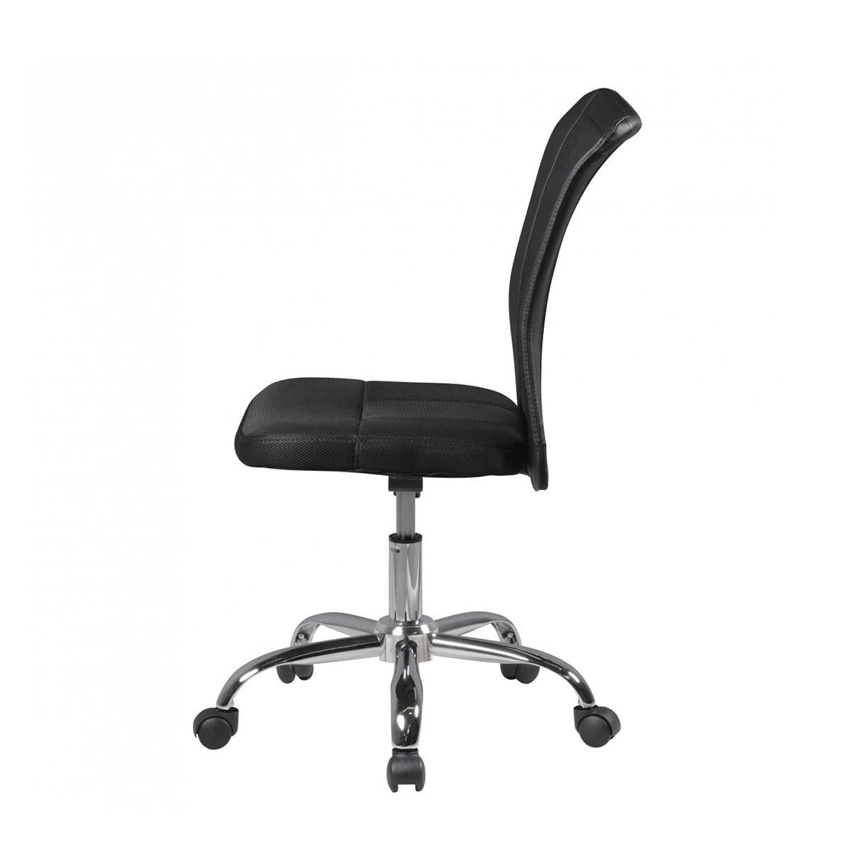 Silla de Escritorio SARA, Apta de 6 a 15 Años, En Malla Transpirable, Color Negro