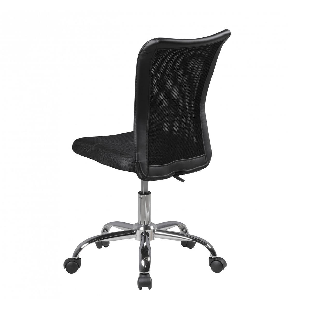 Silla de Escritorio SARA, Apta de 6 a 15 Años, En Malla Transpirable, Color Negro