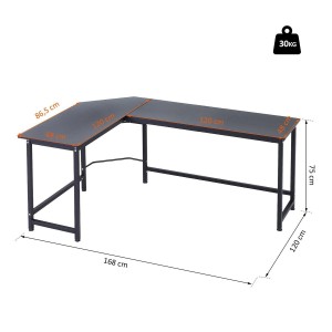 Mesa de Oficina ISMA color Negro