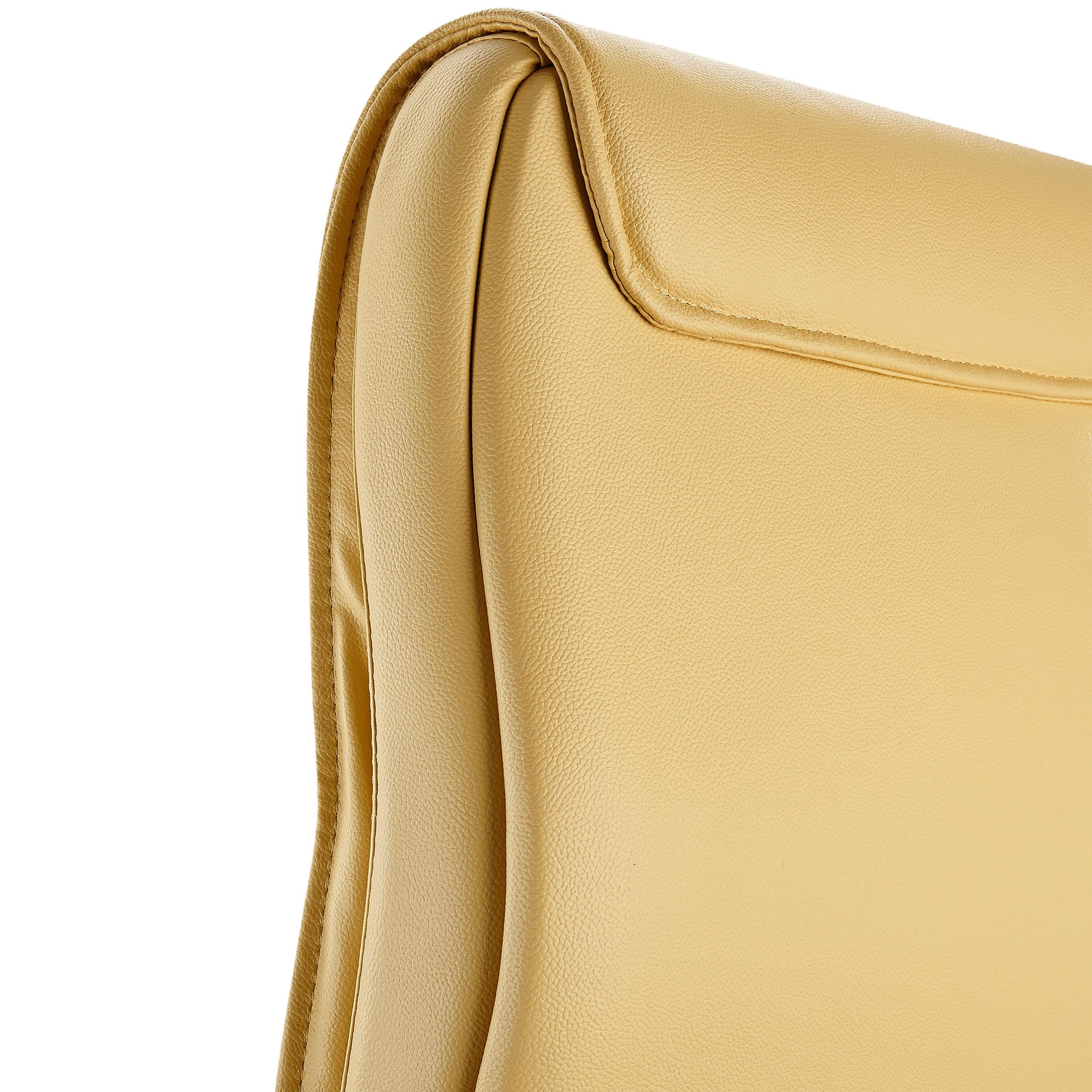 Sillón de Oficina VILLA, Mecanismo Basculante, Respaldo Alto, en Piel Negra