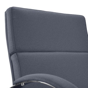 Sillón de Confidente RABAT en Tela color Negro