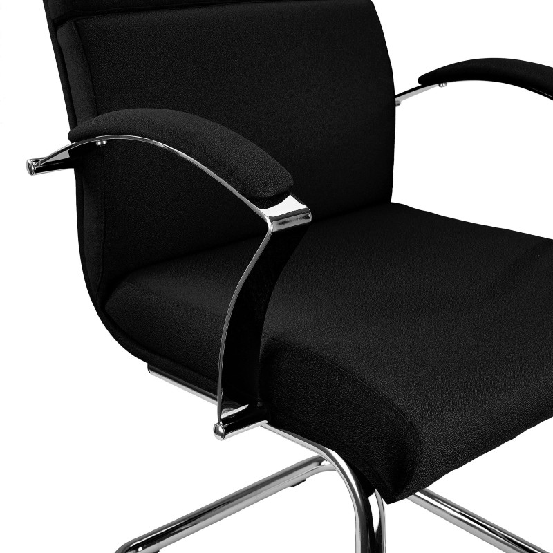 Sillón de Confidente RABAT en Tela color Negro