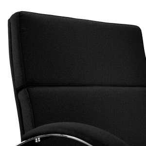 Sillón de Confidente RABAT en Tela color Negro