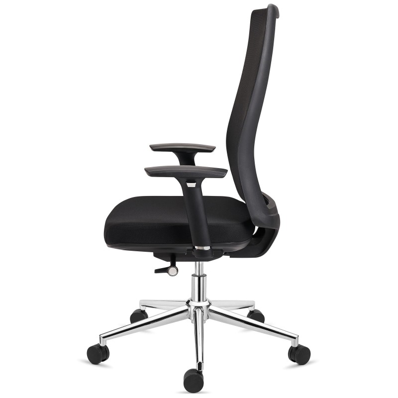 Silla de Oficina Ergonómica SANTOS, uso profesional 8h, negro
