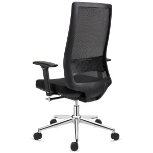 Silla de Oficina Ergonómica SANTOS, uso profesional 8h, negro