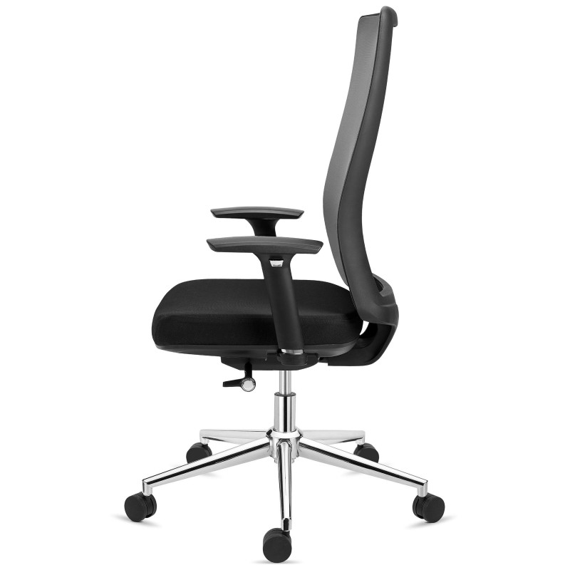 Silla de Oficina Ergonómica SANTOS, uso profesional 8h, negro