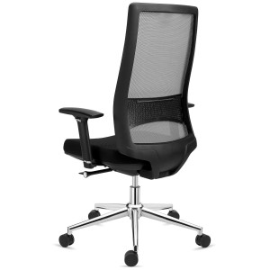 Silla de Oficina Ergonómica SANTOS, uso profesional 8h, negro