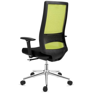 Silla de Oficina Ergonómica SANTOS, uso profesional 8h, negro